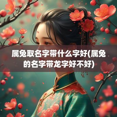 属兔取名字带什么字好(属兔的名字带龙字好不好)