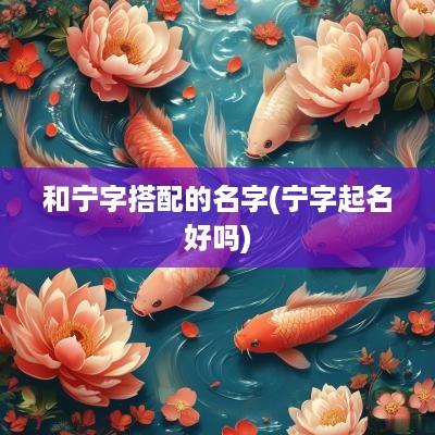 和宁字搭配的名字(宁字起名好吗)