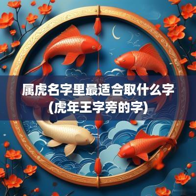 属虎名字里最适合取什么字(蛇年王字旁的字)