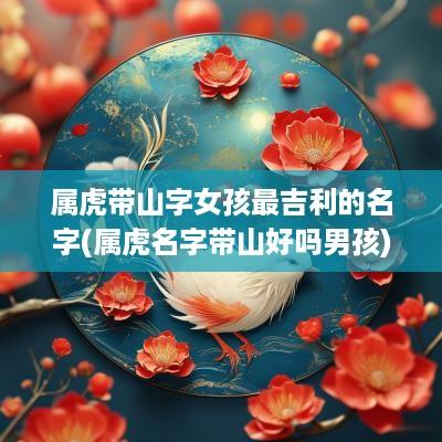 属虎带山字女孩最吉利的名字(属虎名字带山好吗男孩)