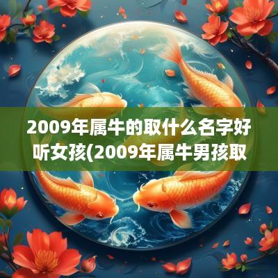 2009年属牛的取什么名字好听女孩(2009年属牛男孩取什么名字好)