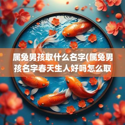 属兔男孩取什么名字(属兔男孩名字春天生人好吗怎么取)