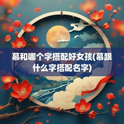 慕和哪个字搭配好女孩(慕跟什么字搭配名字)