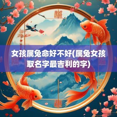 女孩属兔命好不好(属兔女孩取名字最吉利的字)