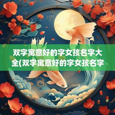 双字寓意好的字女孩名字大全(双字寓意好的字女孩名字)