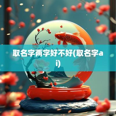 取名字两字好不好(取名字ai)
