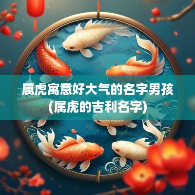 属虎寓意好大气的名字男孩(属虎的吉利名字)
