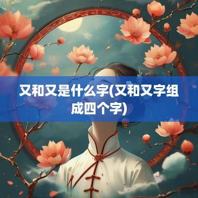 又和又是什么字(又和又字组成四个字)