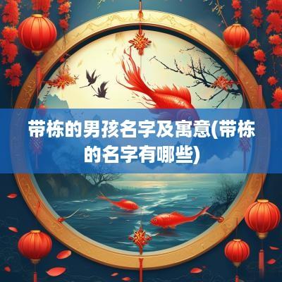 带栋的男孩名字及寓意(带栋的名字有哪些)
