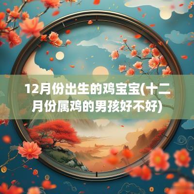 12月份出生的鸡宝宝(十二月份属鸡的男孩好不好)