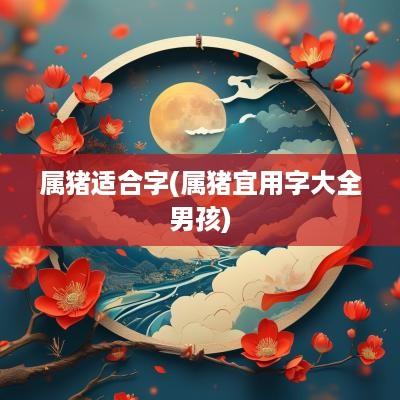 属猪适合字(属猪宜用字大全男孩)