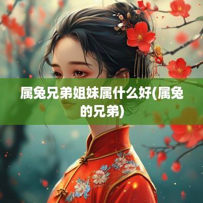 属兔兄弟姐妹属什么好(属兔的兄弟)