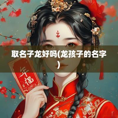 取名子龙好吗(龙孩子的名字)