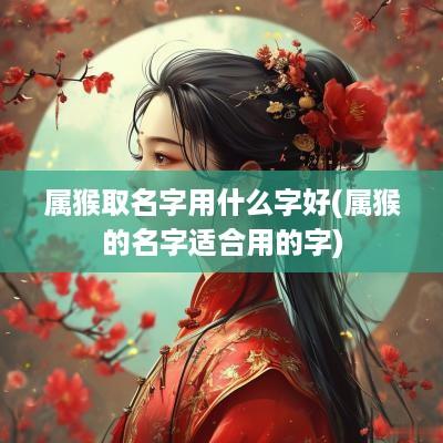 属猴取名字用什么字好(属猴的名字适合用的字)