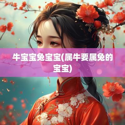 牛宝宝兔宝宝(属牛要属兔的宝宝)