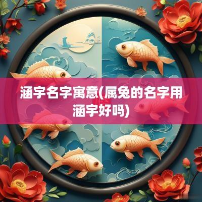 涵宇名字寓意(属兔的名字用涵宇好吗)
