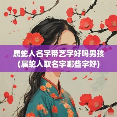 属蛇人名字带艺字好吗男孩(属蛇人取名字哪些字好)