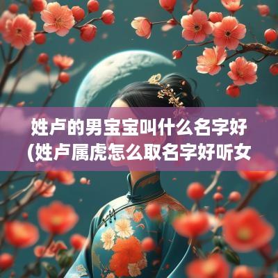 姓卢的男宝宝叫什么名字好(姓卢属虎怎么取名字好听女孩)