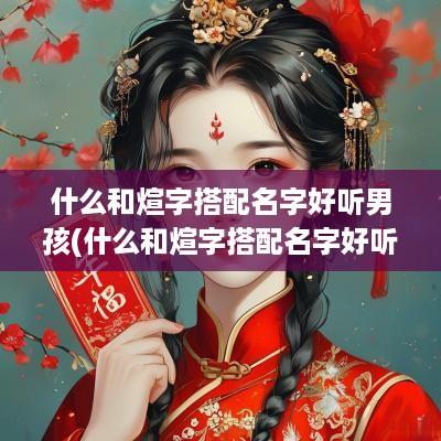 什么和煊字搭配名字好听男孩(什么和煊字搭配名字好听)