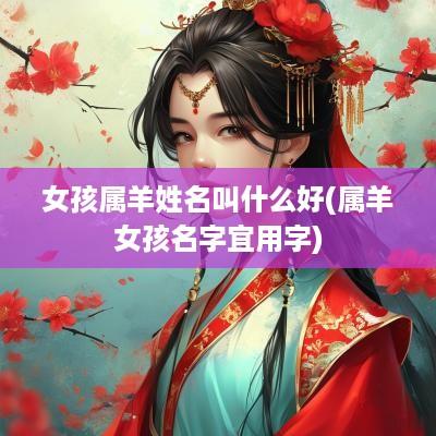 女孩属羊姓名叫什么好(属羊女孩名字宜用字)
