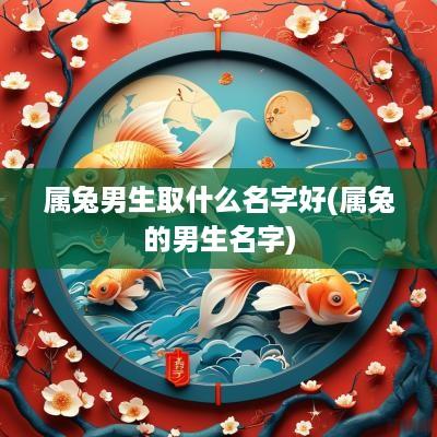 属兔男生取什么名字好(属兔的男生名字)