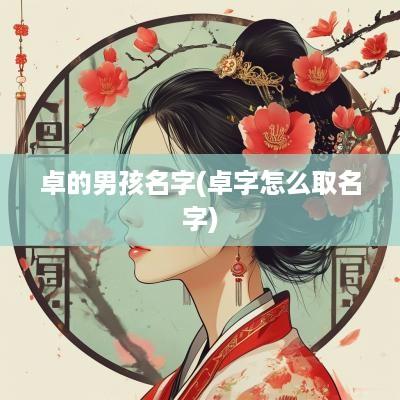 卓的男孩名字(卓字怎么取名字)