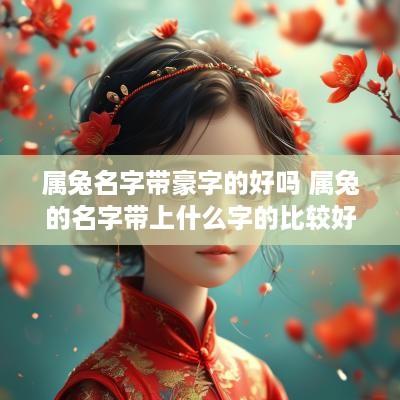 属兔名字带豪字的好吗 属兔的名字带上什么字的比较好
