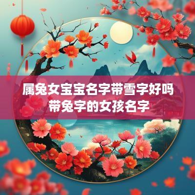 属兔女宝宝名字带雪字好吗 带兔字的女孩名字