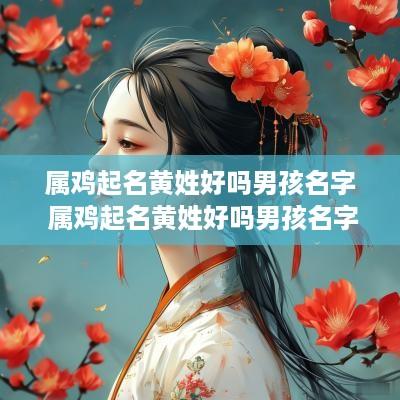 属鸡起名黄姓好吗男孩名字 属鸡起名黄姓好吗男孩名字大全