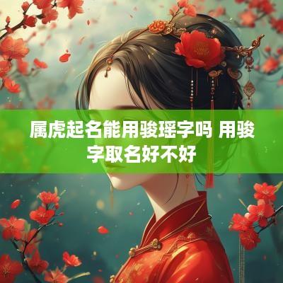属虎起名能用骏瑶字吗 用骏字取名好不好