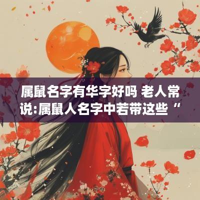属鼠名字有华字好吗 老人常说:属鼠人名字中若带这些“字”可不得了!