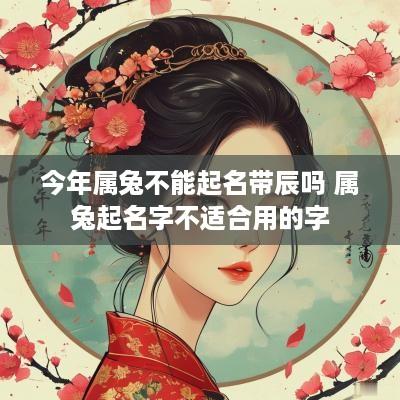 今年属兔不能起名带辰吗 属兔起名字不适合用的字
