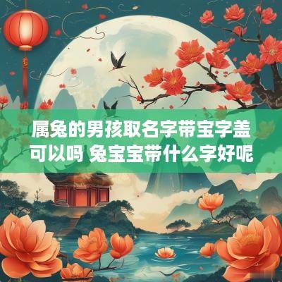 属兔的男孩取名字带宝字盖可以吗 兔宝宝带什么字好呢