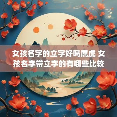 女孩名字的立字好吗属虎 女孩名字带立字的有哪些比较好