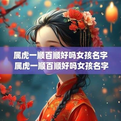属虎一顺百顺好吗女孩名字 属虎一顺百顺好吗女孩名字大全