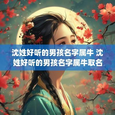 沈姓好听的男孩名字属牛 沈姓好听的男孩名字属牛取名