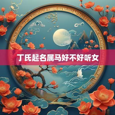 丁氏起名属马好不好听女