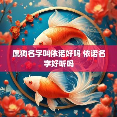属狗名字叫依诺好吗 依诺名字好听吗