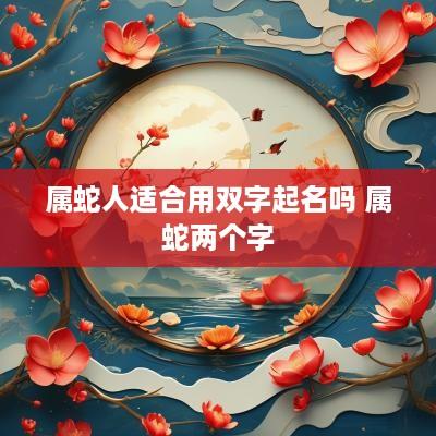 属蛇人适合用双字起名吗 属蛇两个字