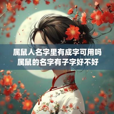 属鼠人名字里有成字可用吗 属鼠的名字有子字好不好