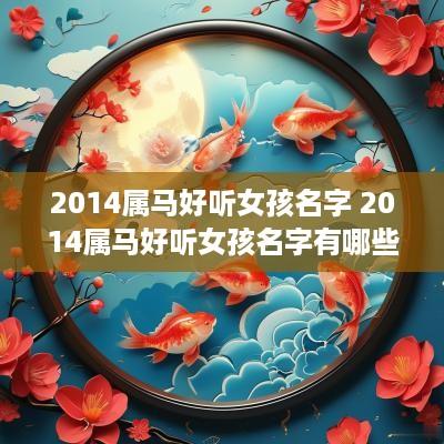 2014属马好听女孩名字 2014属马好听女孩名字有哪些