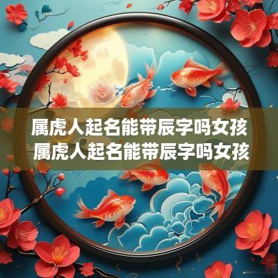 属虎人起名能带辰字吗女孩 属虎人起名能带辰字吗女孩名字