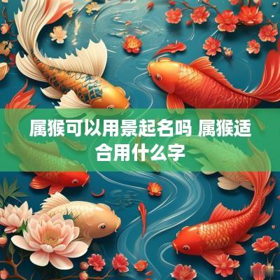 属猴可以用景起名吗 属猴适合用什么字