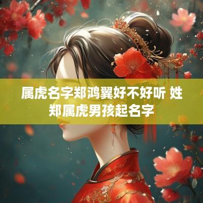 属虎名字郑鸿翼好不好听 姓郑属虎男孩起名字