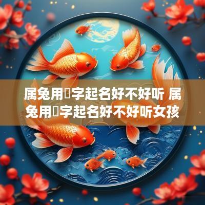 属兔用璟字起名好不好听 属兔用璟字起名好不好听女孩