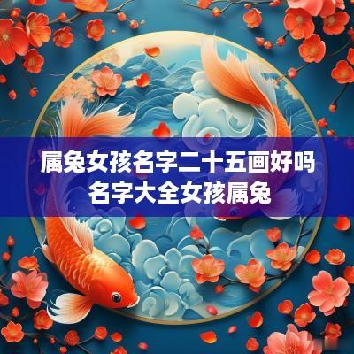 属兔女孩名字二十五画好吗 名字大全女孩属兔