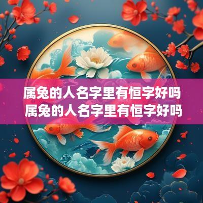 属兔的人名字里有恒字好吗 属兔的人名字里有恒字好吗女孩