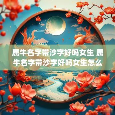 属牛名字带沙字好吗女生 属牛名字带沙字好吗女生怎么取
