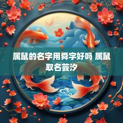 属鼠的名字用舜字好吗 属鼠取名芸汐