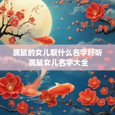 属鼠的女儿取什么名字好听 属鼠女儿名字大全